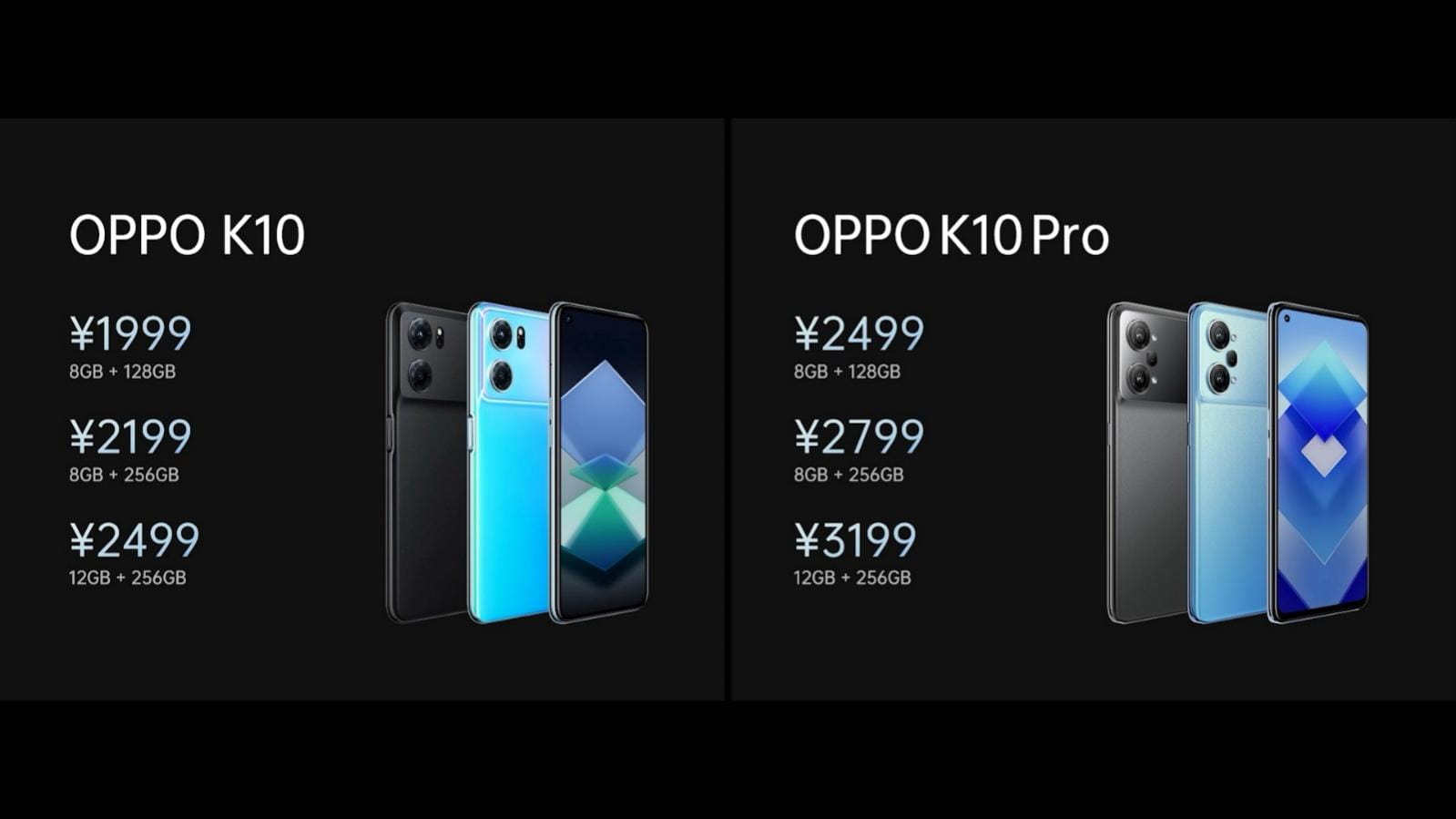 OPPO K10系列发布 定制天玑8000-MAX 跑分77W 1999元起