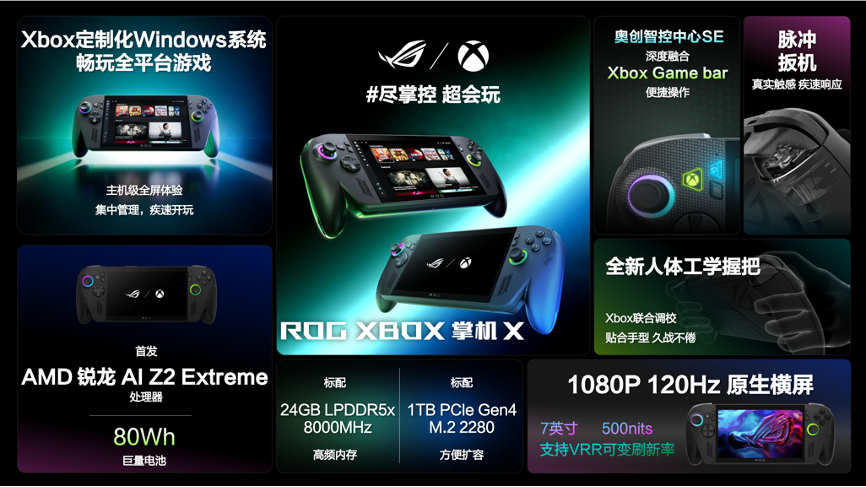 科隆游戏展：纯血进化ROG XBOX掌机X正式发布