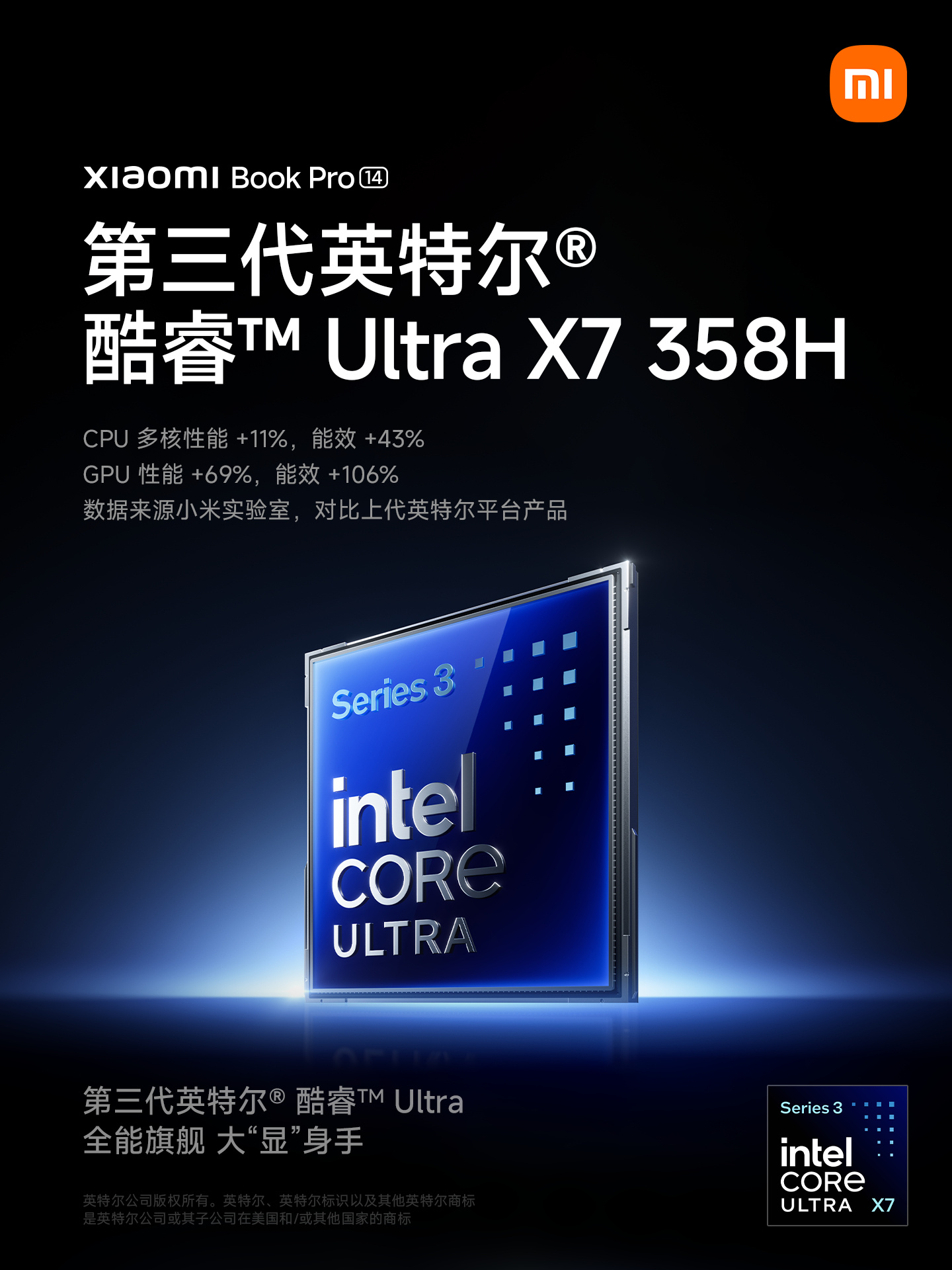 小米笔记本Pro 14官宣3月19日发布 1.08kg超轻薄+3.1K OLED屏