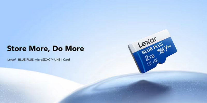 最高2TB 雷克沙推出新的BLUE PLUS系列microSD存储卡