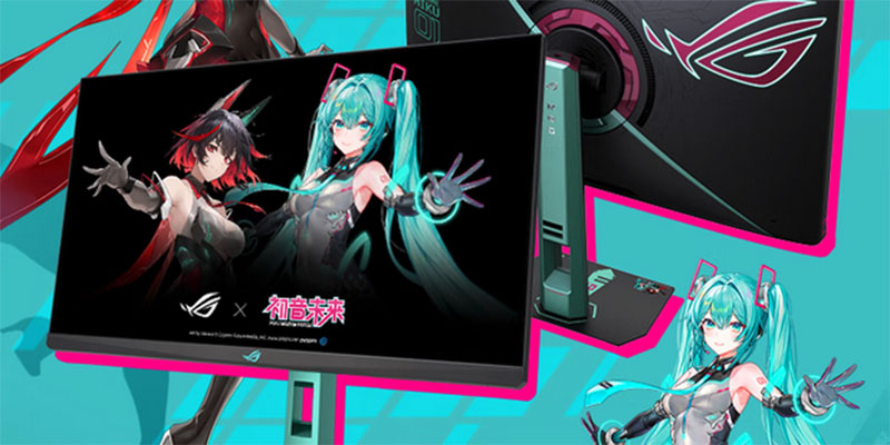 华硕ROG联名初音未来显示器上架京东，27英寸2K 260Hz到手价2199 元