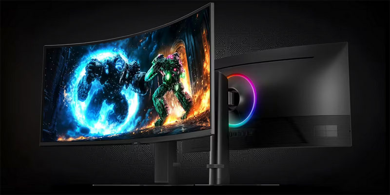 5K+1000R曲率 三星发布40英寸玄龙骑士Odyssey G7 G75F显示器