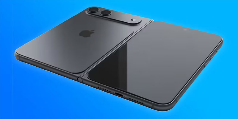 苹果首款折叠屏iPhone渲染图曝光 独特造型与轻薄设计引关注