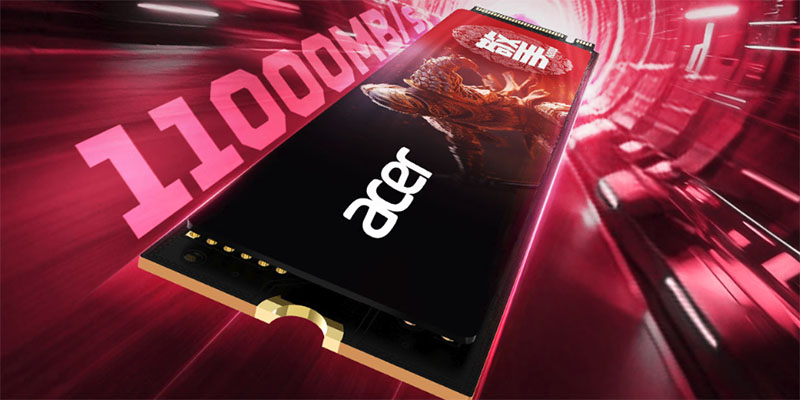 宏碁存储推出Acer N8000 PCIe 5.0固态硬盘 低功耗适配多设备