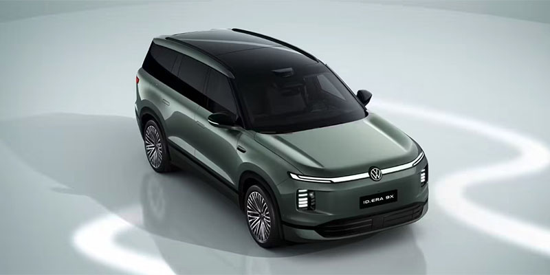 上汽大众ID.ERA 9X连发官图 仙踪绿配色+豪华内饰同步曝光