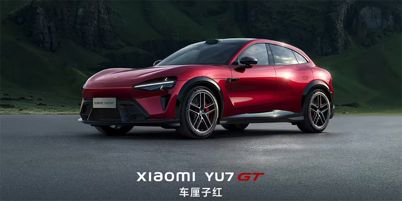 小米YU7 GT赛道红内饰官宣！红黑运动风格拉满 5月底正式发布
